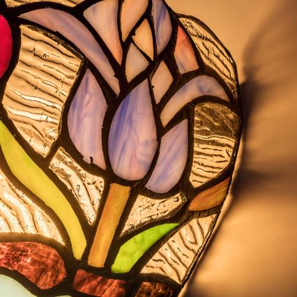 Brilagi - Tiffany vitražno stensko svetilo LORAS 1xE14/40W/230V