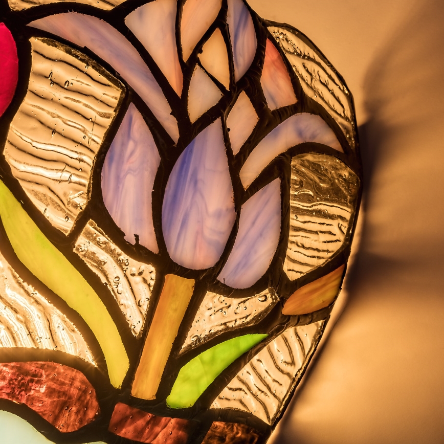 Brilagi - Tiffany vitražno stensko svetilo LORAS 1xE14/40W/230V