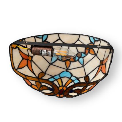 Brilagi - Tiffany vitražno stensko svetilo MIRABELLA 1xE14/40W/230V