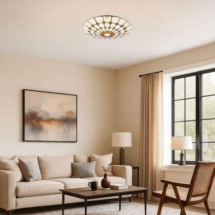 Brilagi - Tiffany vitražno stropno svetilo DORAN 2xE27/60W/230V