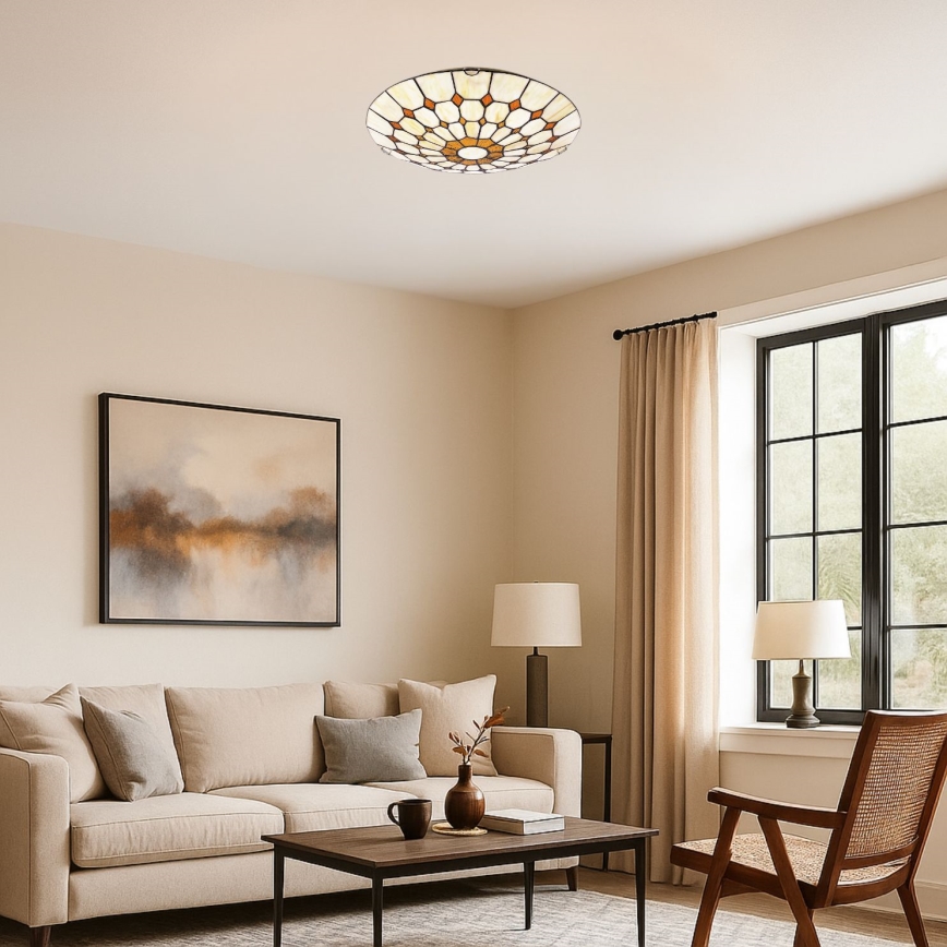 Brilagi - Tiffany vitražno stropno svetilo DORAN 2xE27/60W/230V