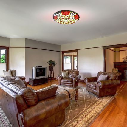 Brilagi - Tiffany vitražno stropno svetilo GARLAN 2xE27/60W/230V