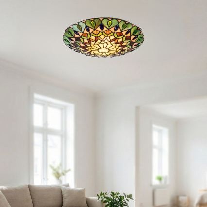 Brilagi - Tiffany vitražno stropno svetilo MARGARET 2xE27/60W/230V pr. 40 cm
