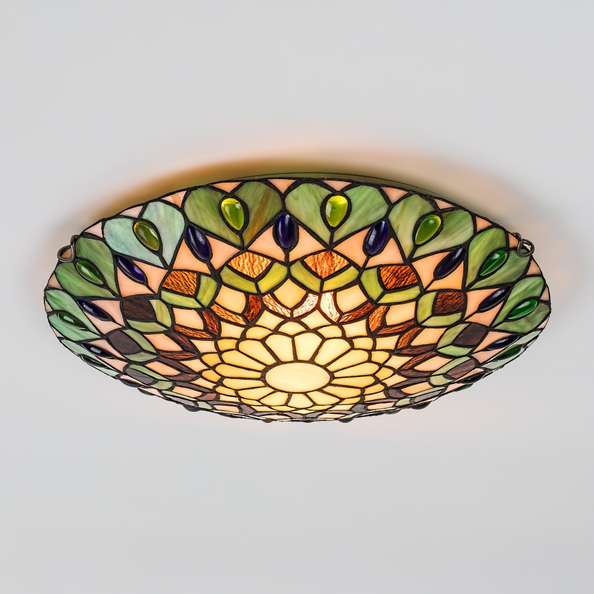 Brilagi - Tiffany vitražno stropno svetilo MARGARET 2xE27/60W/230V pr. 40 cm