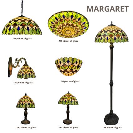 Brilagi - Tiffany vitražno stropno svetilo MARGARET 2xE27/60W/230V pr. 40 cm