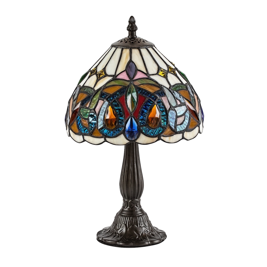 Brilagi - Tiffanyjeva vitražna namizna svetilka LUISA 1xE14/40W/230V