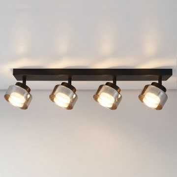 Brilagi - Točkovna svetilka AURA LUX 4xGX53/30W/230V črna/dimna