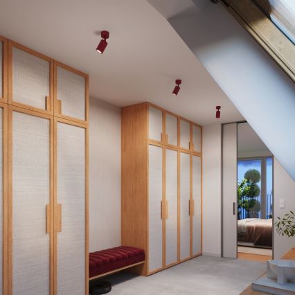 Brilagi - Točkovna svetilka CRESTO 1xGU10/10W/230V bordo