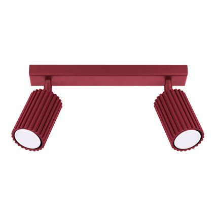 Brilagi - Točkovna svetilka CRESTO 2xGU10/10W/230V bordo