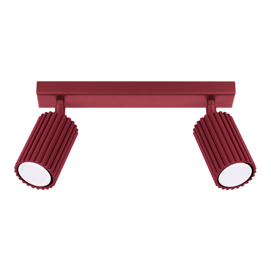 Brilagi - Točkovna svetilka CRESTO 2xGU10/10W/230V bordo