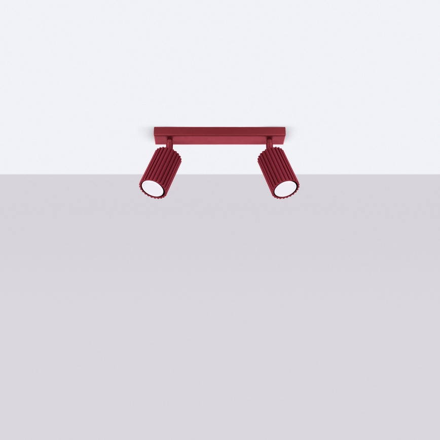 Brilagi - Točkovna svetilka CRESTO 2xGU10/10W/230V bordo