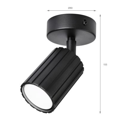 Brilagi - Točkovna svetilka CRISPINA 1xGU10/10W/230V črna