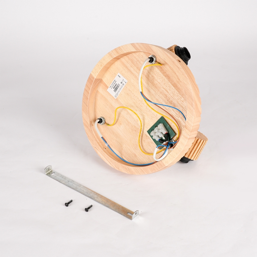 Brilagi - Točkovna svetilka HYGGE 3xE14/15W/230V les kavčukovca/zadimljeno