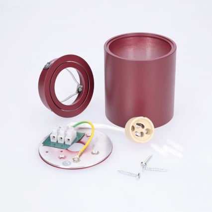 BRILAGI - Točkovna svetilka MIA 1xGU10/30W/230V 84x80 mm bordo
