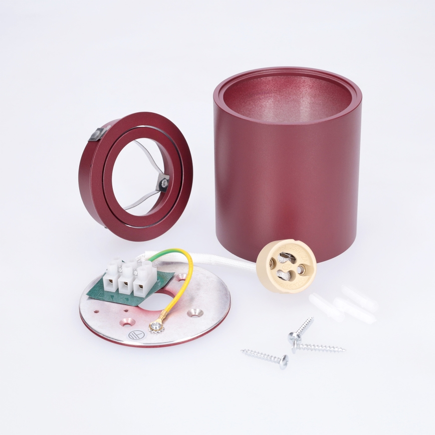 BRILAGI - Točkovna svetilka MIA 1xGU10/30W/230V 84x80 mm bordo
