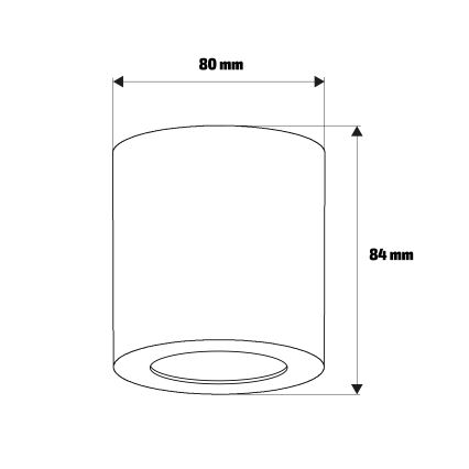 Brilagi - Točkovna svetilka MIA 1xGU10/30W/230V 84x80 mm srebrna IP54