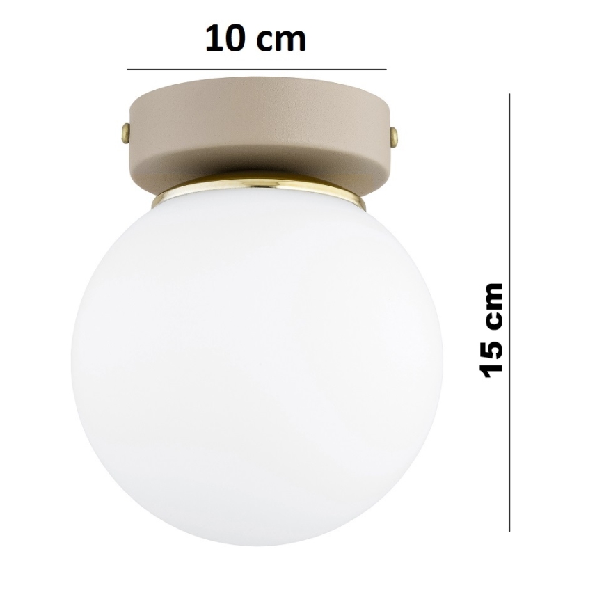Brilagi - Točkovna svetilka MILO ECRU 1xE27/60W/230V bežna/zlata