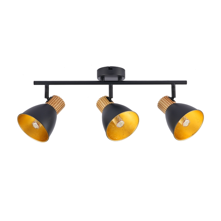 Brilagi - Točkovna svetilka ODENSE 3xE14/10W/230V, les/črna