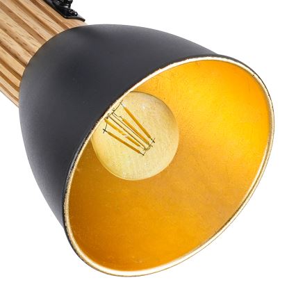 Brilagi - Točkovna svetilka ODENSE 3xE14/10W/230V, les/črna