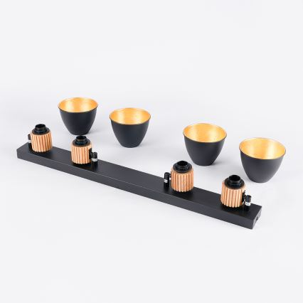 Brilagi - Točkovna svetilka ODENSE 4xE14/10W/230V kaučukovec/črna