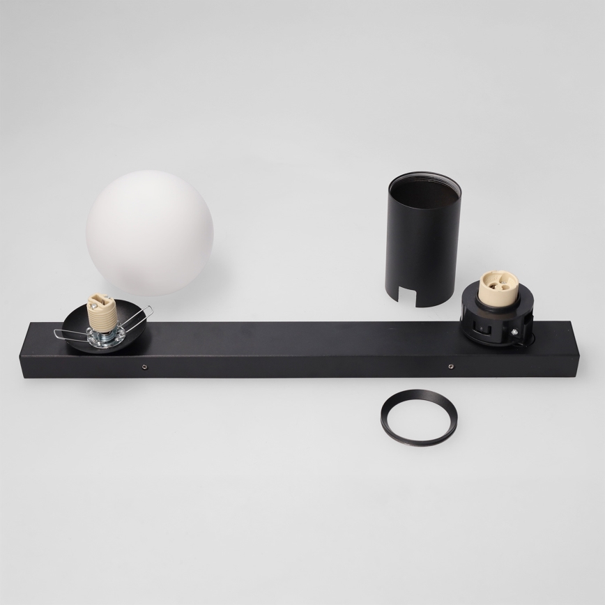 Brilagi - Točkovna svetilka SELE BALL 1xGU10/30W/230V + 1xG9/10W črna