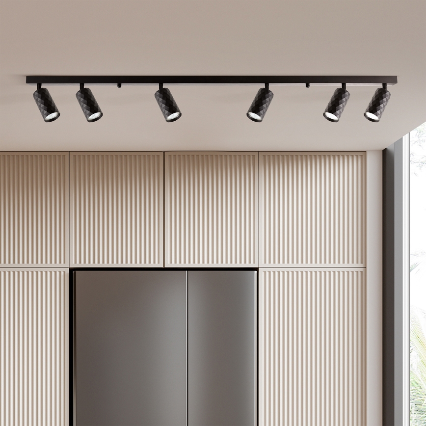 Brilagi - Točkovna svetilka SELE DIAMANT 6xGU10/30W/230V črna