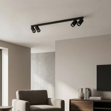 Brilagi - Točkovna svetilka SELE LONG 4xGU10/30W/230V črna