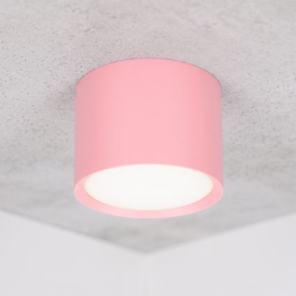 BRILAGI - Točkovna svetilka SMOOTH 1xGX53/15W/230V 60x82 mm rožnata