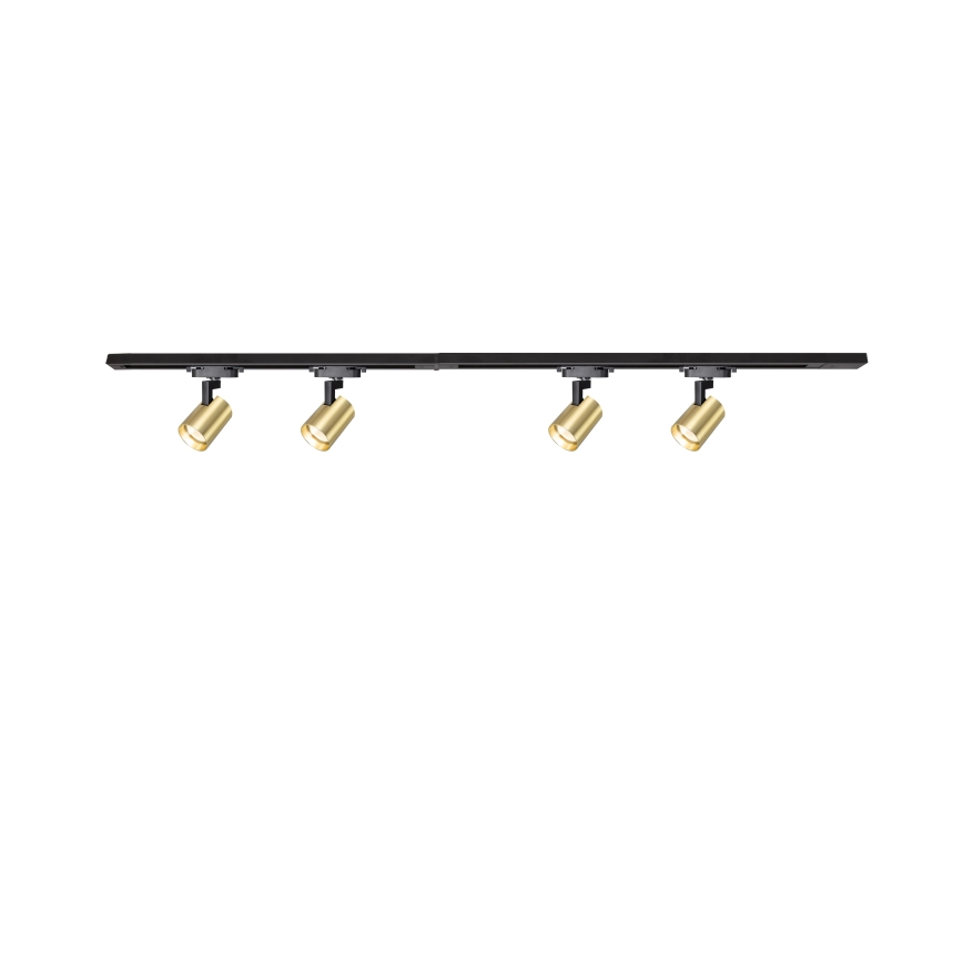 Brilagi - Točkovna svetilka v tirnem sistemu HUSKY 4xGU10/10W/230V črna/zlata