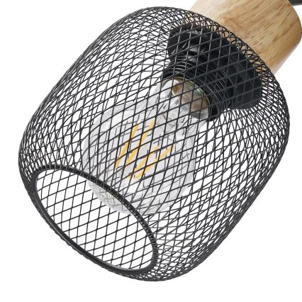 Brilagi - Točkovno svetilo BASKLITE 2xE27/15W/230V les/črna