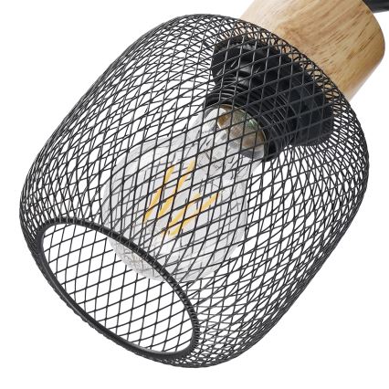 Brilagi - Točkovno svetilo BASKLITE 3xE27/15W/230V kavčukovec/črna