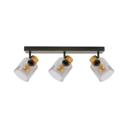 Brilagi - Točkovno svetilo HYGGE 3xE14/15W/230V črna/dimna