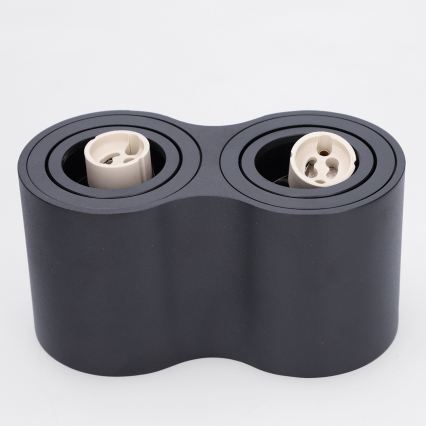BRILAGI - Točkovno svetilo MIA DOUBLE 2xGU10/30W/230V črna
