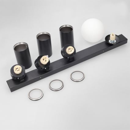Brilagi - Točkovno svetilo SELE BALL 3xGU10/30W/230V + 1xG9/10W črno