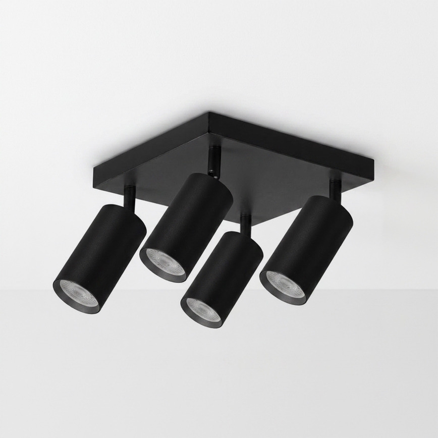 Brilagi - Točkovno svetilo SELE SQUARE 4xGU10/30W/230V črno