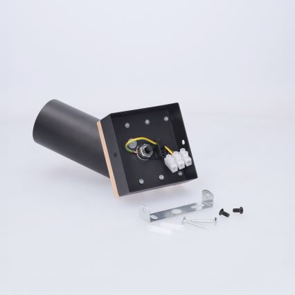 Brilagi - Točkovno svetilo SELE WOOD ACOUSTIC 1xGU10/30W/230V črna/les