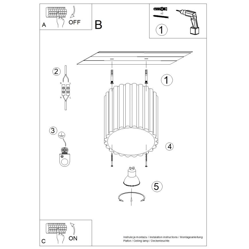 Brilagi - Točkovno svetilo SFERA 1xGU10/10W/230V, premer 10 cm, taupe
