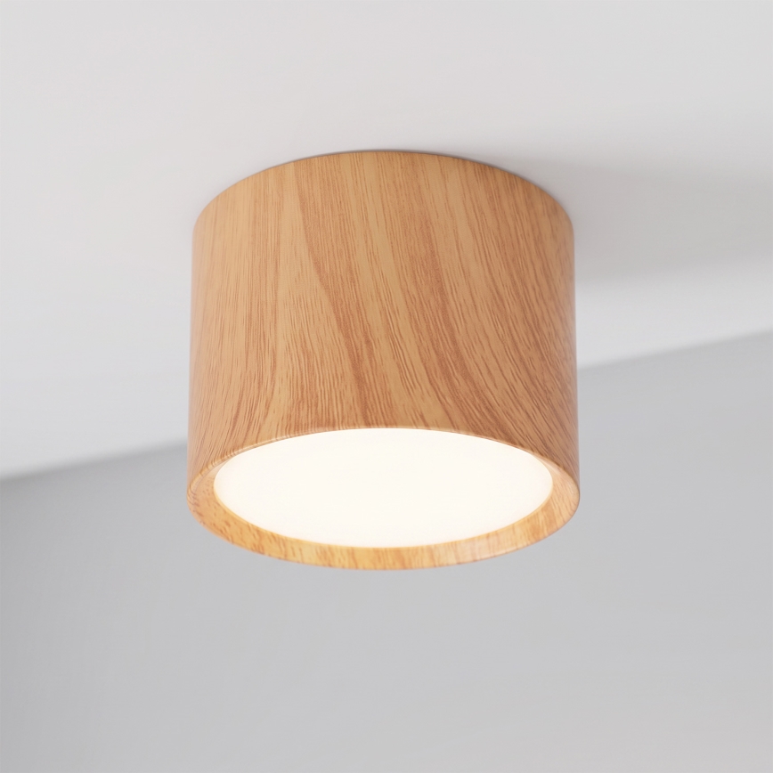 BRILAGI - Točkovno svetilo SMOOTH 1xGX53/15W/230V 60x82 mm dekor hrasta