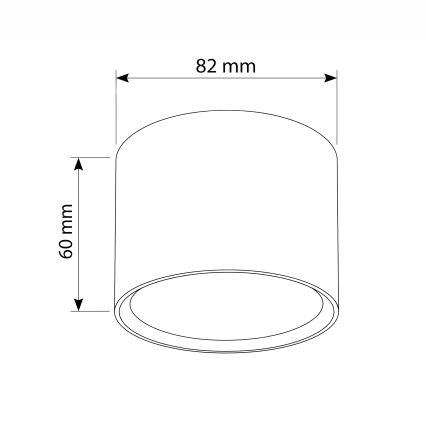 BRILAGI - Točkovno svetilo SMOOTH 1xGX53/15W/230V 60x82 mm dekor hrasta