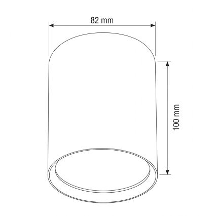 BRILAGI - Točkovno svetilo SMOOTH LONG 1xGX53/15W/230V 100x82 mm dekor hrasta