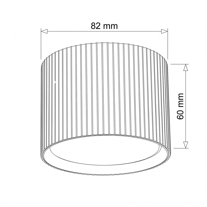 BRILAGI - Točkovno svetilo STRIPY 1xGX53/15W/230V 60x82 mm rjava