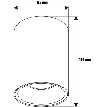 Brilagi - Točkovno svetilo TRINE 1xGU10/30W/230V bež/zlata
