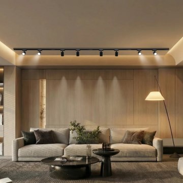 Brilagi - Točkovno svetilo za lištni sistem HUSKY 8xGU10/10W/230V črna