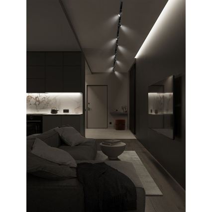 Brilagi - Točkovno svetilo za lištni sistem HUSKY 8xGU10/10W/230V črna