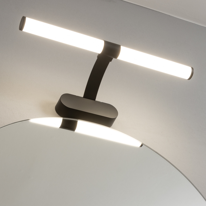 Brilagi - LED kopalniška osvetlitev za ogledalo 2v1 TUBEO LED/6W/230V 40 cm IP44 črna