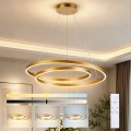 Brilagi - TWISTER LED zatemljiv viseči lestenec na vrvici LED/75W/230V 3000–6000K premer 70 cm zlata + daljinski upravljalnik