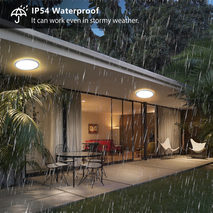 Brilagi - LED stropno svetilo za kopalnico ULTRA SLIM LED/12W/230V, premer 22,5 cm, srebrno, IP54