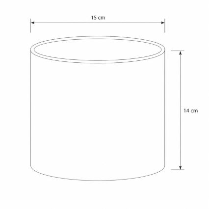 Brilagi - univerzalen abažur BOBO E27, premer 15 cm, bel z živalskim motivom
