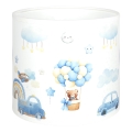 Brilagi - Univerzalen abažur BOBO E27, premer 15 cm, bela/modra/medvedki