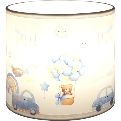 Brilagi - Univerzalen abažur BOBO E27, premer 15 cm, bela/modra/medvedki